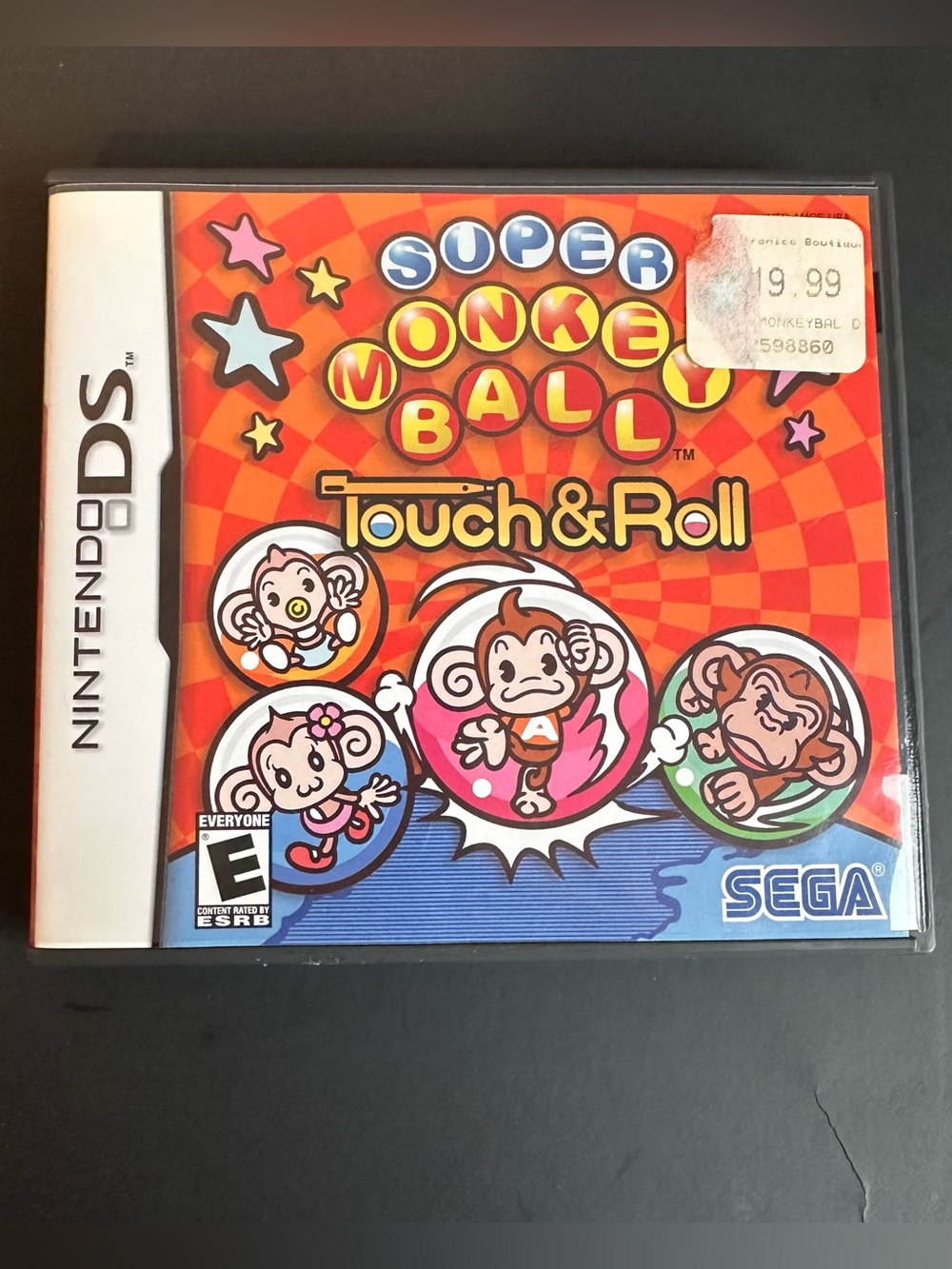 Sega Super Monkey Ball Touch & Roll Nintendo DS CIB Complete